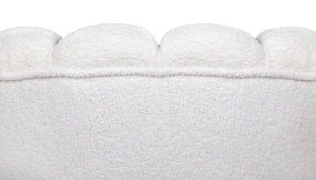 Низкое кресло ракушка Pearl цвет белый на заказ в интернет-магазине