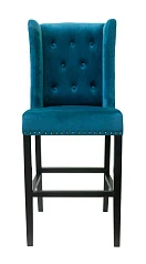 красивый Дизайнерский барный стул Skipton Blue Velvet