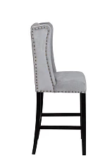 Дизайнерский барный стул Skipton Grey Velvet в интернет-магазине