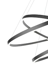 Люстра Orblaze 3 rings 600 black в интернет-магазине