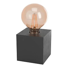Настольная лампа PRESTWICK 2, 1x40W(E27), дерево, черный