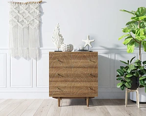 купить красивый Комод "Boho" 3 ящика джангл арт BH07