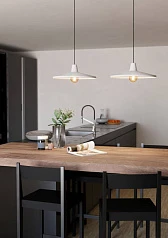 900834 Люстра MINIERE, 2X40W (E27), L995, B420, H1100, сталь, черный / сталь, серый