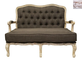 Двухместный дизайнерский диван Yareli Brown V2 в интернет-магазине