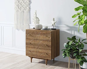 купить красивый Комод "Boho" 3 ящика джангл арт BH07