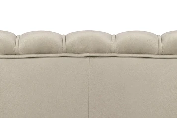 заказать Диван ракушка для гостиниц Pearl Triple Taupe на черных ножках