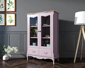 Шкаф "Leontina Lavanda" для посуды низкий с ящиками арт ST9355/2L в интернет-магазине
