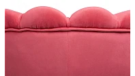купить Низкое кресло ракушка Pearl Karmin на черных ножках