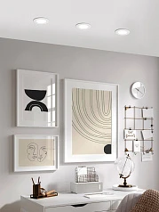 красивые 99135 Светодиодный комплект встраиваемых светильников FUEVA 5, 3х2,7W (LED), ?86, ET26, 3х300lm, 3000K, ст в интернет-магазине