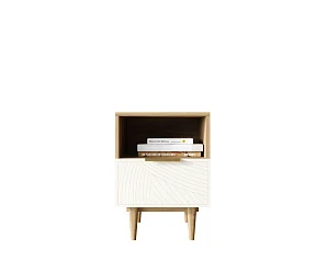 купить Тумбочка с нижним ящиком "Line" LN09/GR1/beige в интернет-магазине