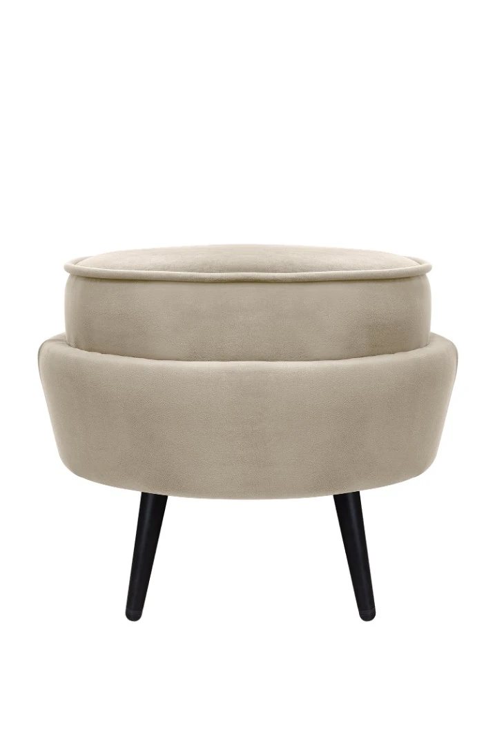 красивые Пуф Pearl Adorn Taupe на черных ножках