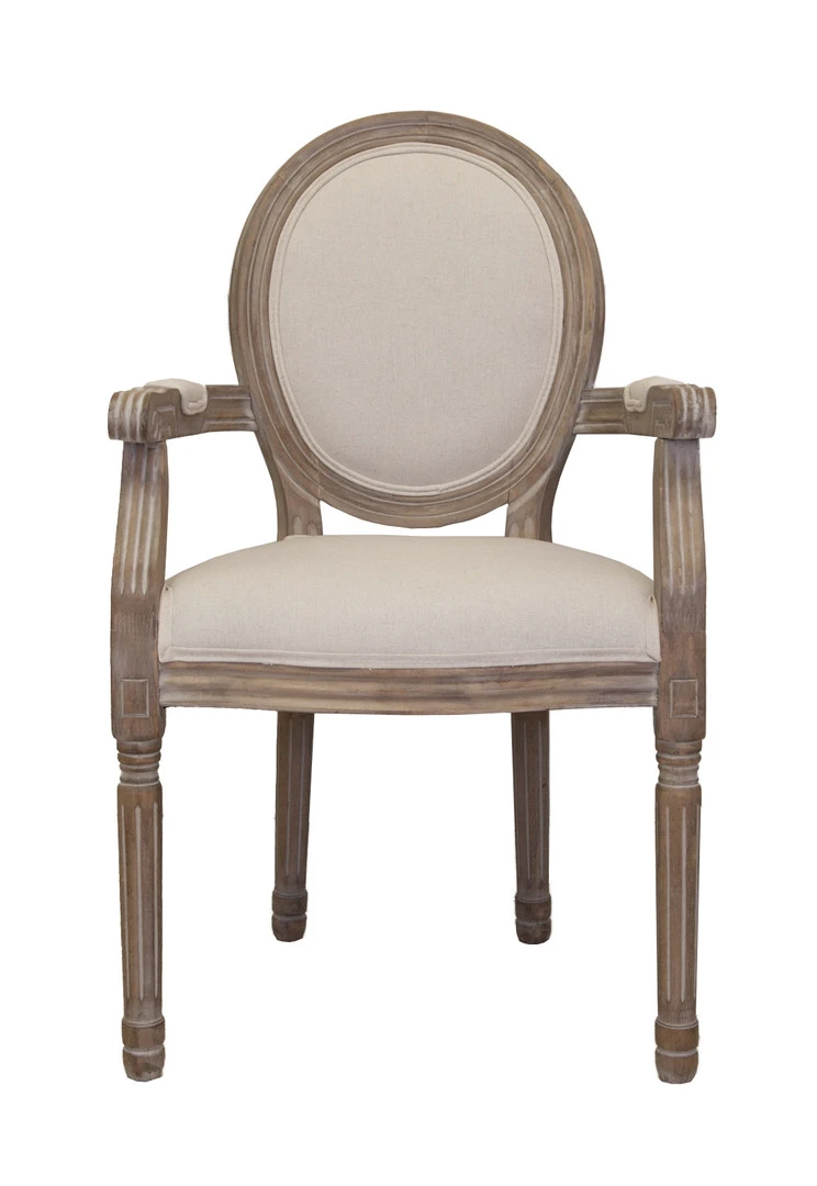 красивый Мягкий стул с подлокотниками Volker Arm Beige
