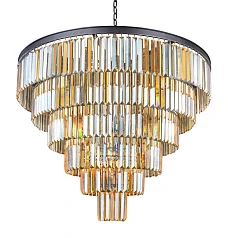 купить стильные Люстра Odeon 6 Rings Amber