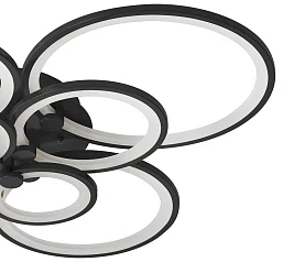 купить Люстра Oris 8 rings black в интернет-магазине