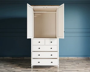 красивые Шкаф двухстворчатый "Odri" с 5 ящиками арт od2127KR5 в интернет-магазине