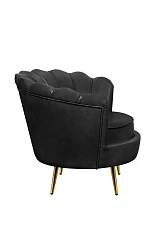 купить стильное Низкое кресло ракушка Pearl Black V2