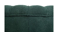 купить Низкое кресло ракушка Pearl зеленый Boucle на черных ножках