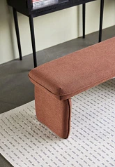 БАНКЕТКА HUBSCH, ПОЛИЭСТЕР, ОРАНЖЕВЫЙ