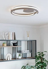 купить 901823 Светодиодный настенно-потолочный светильник с регулировкой цветовой температуры MEZZOMONTE, 40W(LED), 2700-6500K, 3200lm, алюминий, сталь, песо