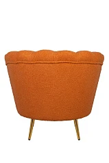 фото Низкое кресло Pearl Orange Boucle