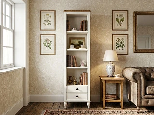 купить Узкий стеллаж "Одри (Odri)" с ящиками в стиле Прованс арт od2130L