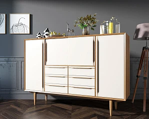 купить красивые Большой комод "Bruni white" арт BR09WH в интернет-магазине