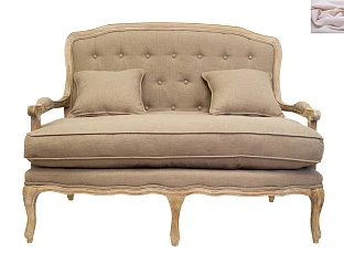 фото Прямой диван модерн Yareli розовый в интерьере