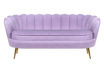 Диван ракушка для гостиниц Pearl Triple Purple в интерьере