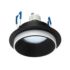 купить 900453 Встраиваемый светильник CAROSSO, 35W (GU10), ?93, алюминий, черный, белый в интернет-магазине