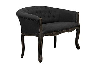 купить Двухместный дизайнерский диван Kandy Double Black Old