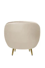 стильное Мягкое кресло для гостиниц Small Benee Beige