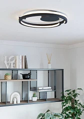 заказать 901821 Светодиодный настенно-потолочный светильник с регулировкой цветовой температуры MEZZOMONTE, 1X20W 1X20W(LED LED), 2700-6500K, 2220 2220lm, алюм