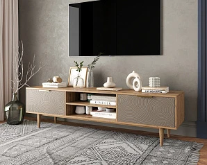 купить Комод "Line" с нишей низкий под TV R27/beige в интернет-магазине