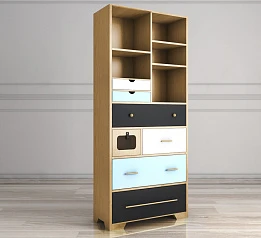 красивый Стеллаж малый "Aquarelle Birch" арт RE-30ETG